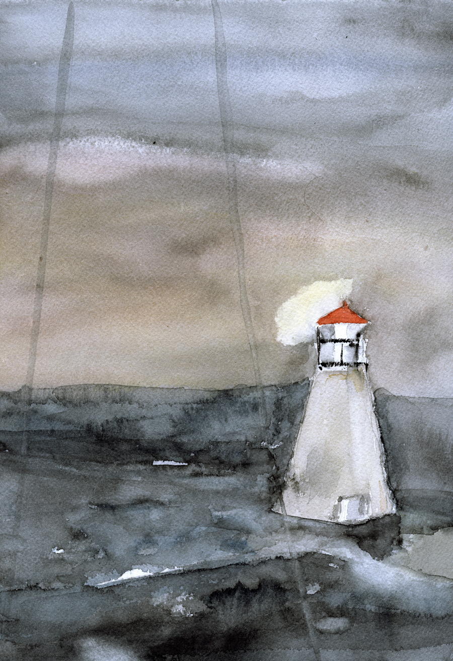 Leuchtturm an der Atlanktikküste der Lofoten